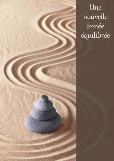 carte nouvel an zen